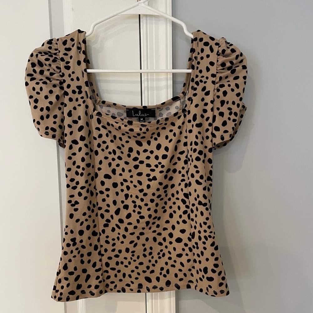 Lulus Puff Sleeve Top